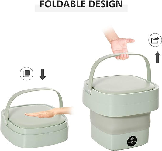 Foldable Laundry Machine - Compact Mini Washing Solution