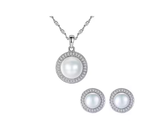 Zirconia Claw Necklace Set